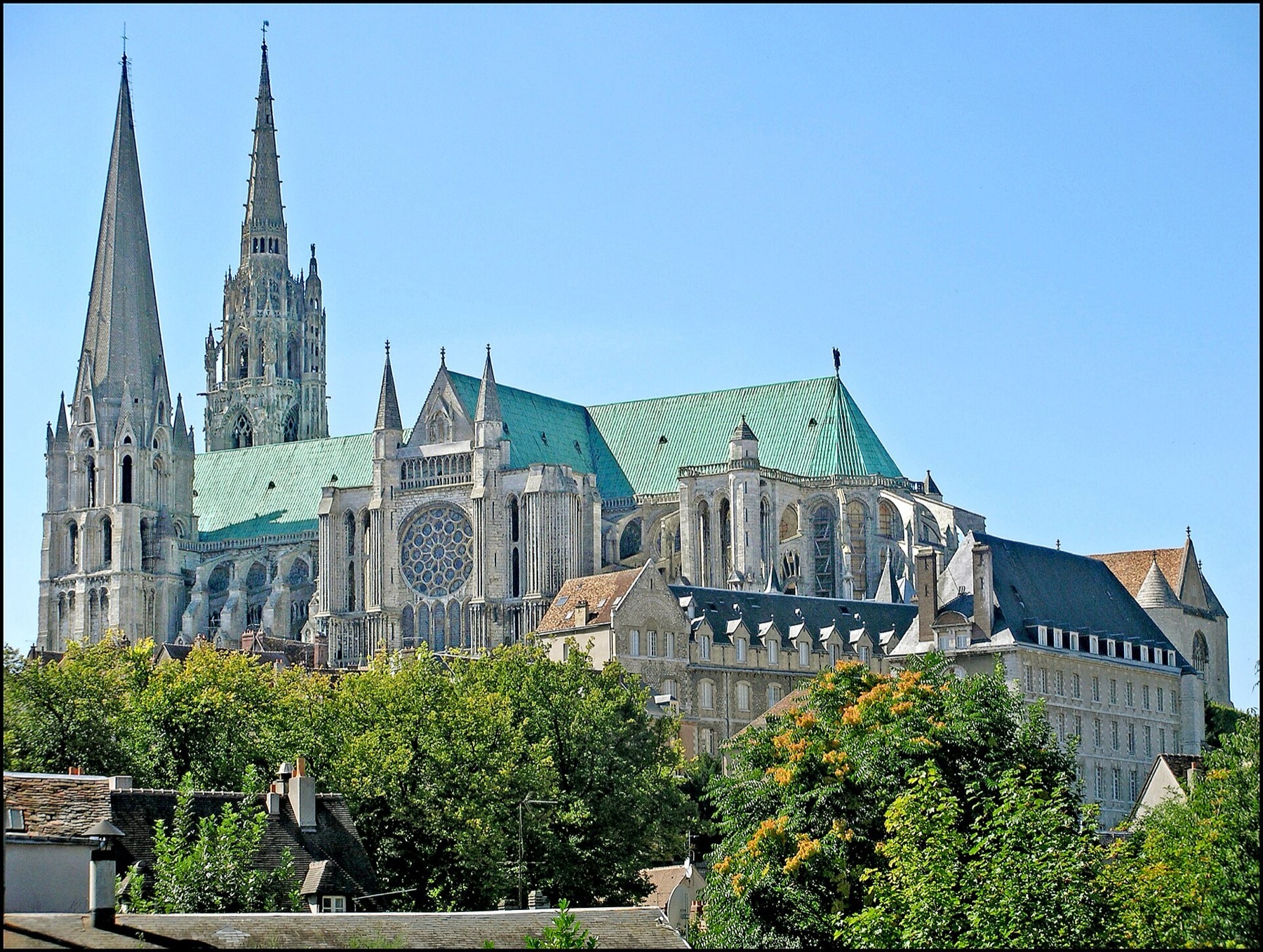 Chartres Cathedral, the medieval pilgrimage destination.