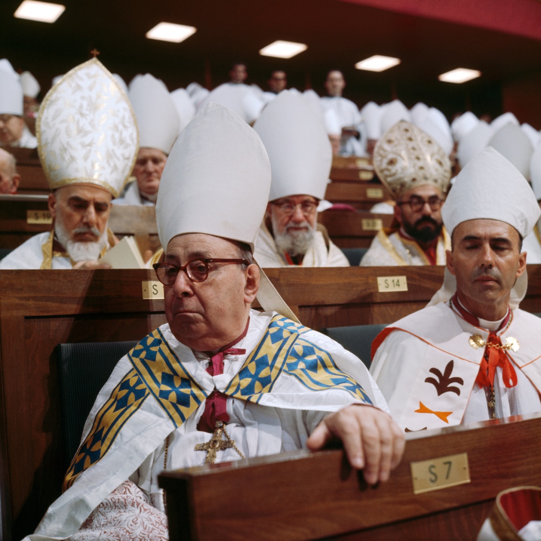 Council Fathers assembled in St. Peter's Basilica.