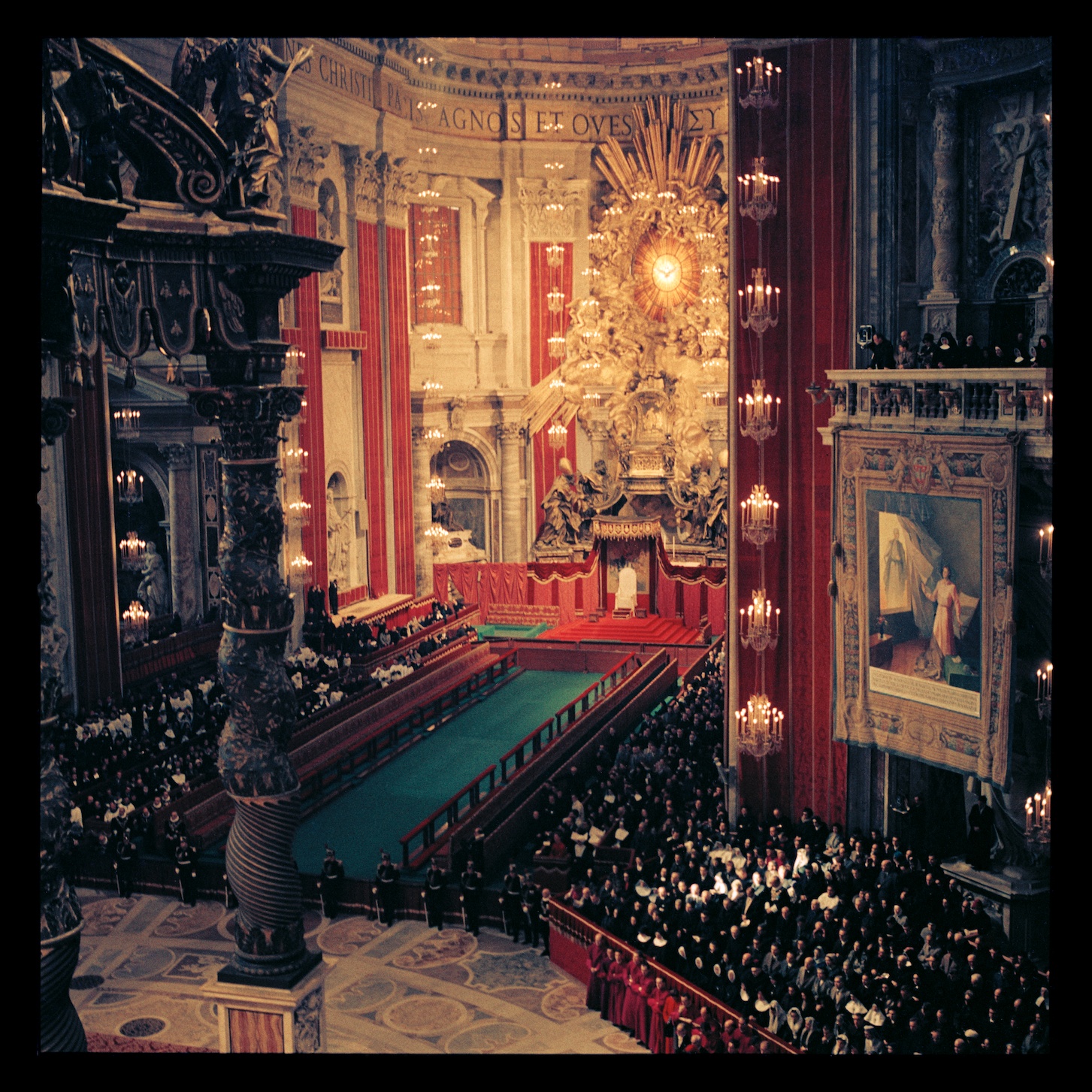 The Second Vatican Council in session in St. Peter's Basilica.