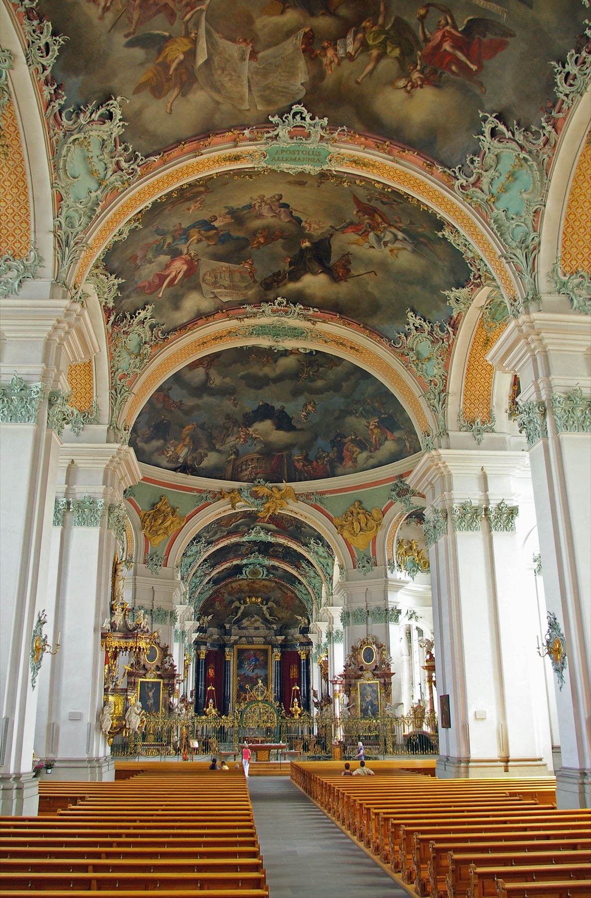 The abbey church of Saint Gall, St. Gallen, Switzerland.