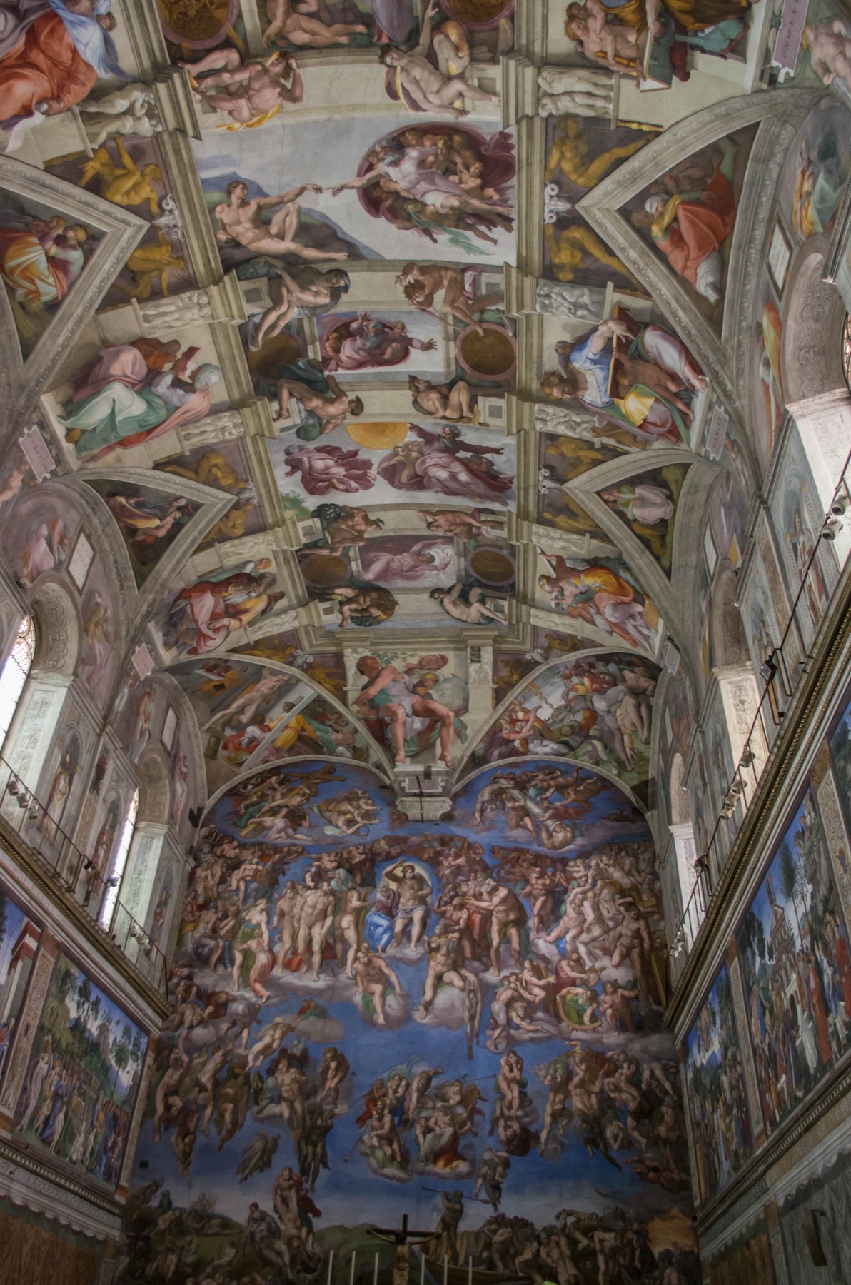 The interior of the Sistine Chapel.